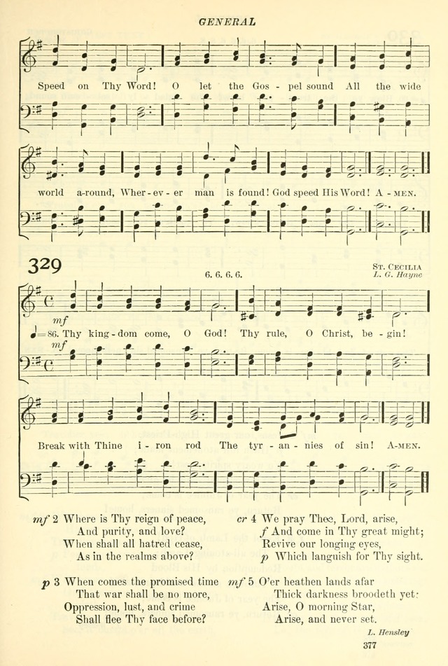 The Church Hymnal: revised and enlarged in accordance with the action of the General Convention of the Protestant Episcopal Church in the United States of America in the year of our Lord 1892. (Ed. B) page 425