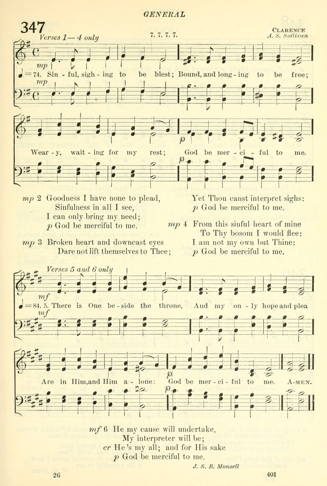 The Church Hymnal: revised and enlarged in accordance with the action of the General Convention of the Protestant Episcopal Church in the United States of America in the year of our Lord 1892. (Ed. B) page 449