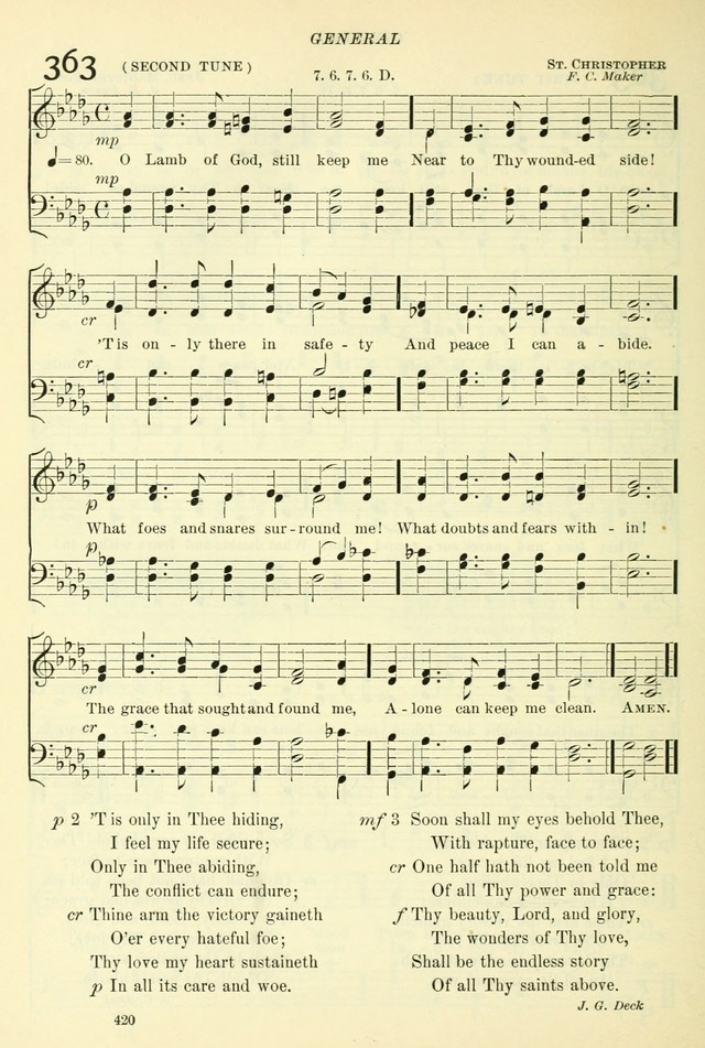 The Church Hymnal: revised and enlarged in accordance with the action of the General Convention of the Protestant Episcopal Church in the United States of America in the year of our Lord 1892. (Ed. B) page 468