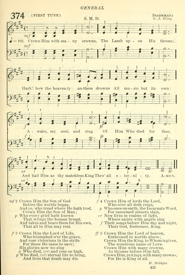 The Church Hymnal: revised and enlarged in accordance with the action of the General Convention of the Protestant Episcopal Church in the United States of America in the year of our Lord 1892. (Ed. B) page 483