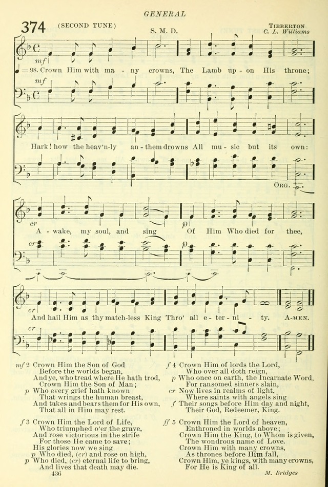 The Church Hymnal: revised and enlarged in accordance with the action of the General Convention of the Protestant Episcopal Church in the United States of America in the year of our Lord 1892. (Ed. B) page 484