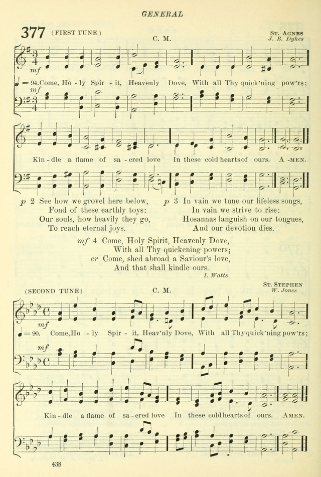The Church Hymnal: revised and enlarged in accordance with the action of the General Convention of the Protestant Episcopal Church in the United States of America in the year of our Lord 1892. (Ed. B) page 486