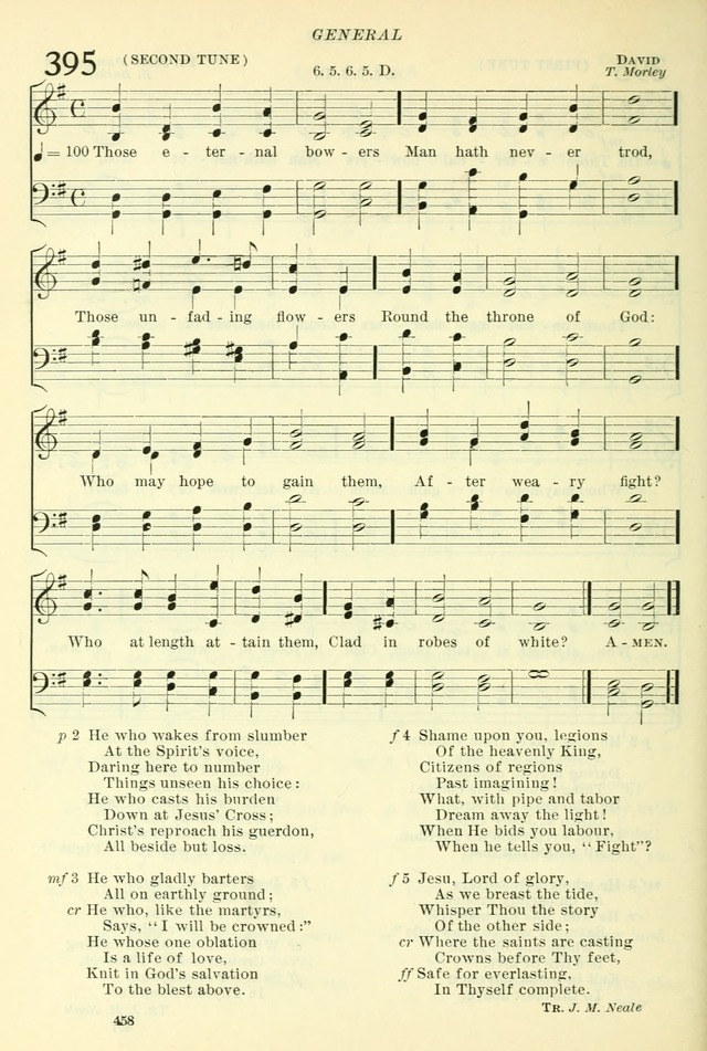 The Church Hymnal: revised and enlarged in accordance with the action of the General Convention of the Protestant Episcopal Church in the United States of America in the year of our Lord 1892. (Ed. B) page 506