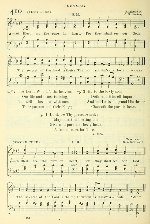 The Church Hymnal: revised and enlarged in accordance with the action of the General Convention of the Protestant Episcopal Church in the United States of America in the year of our Lord 1892. (Ed. B) page 532