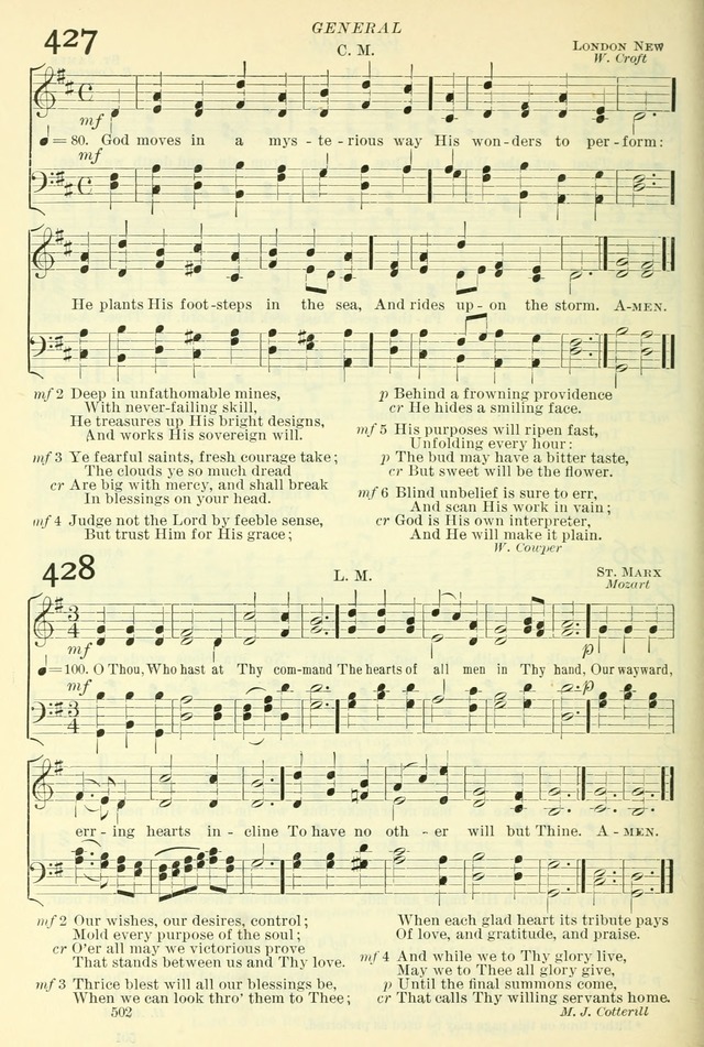 The Church Hymnal: revised and enlarged in accordance with the action of the General Convention of the Protestant Episcopal Church in the United States of America in the year of our Lord 1892. (Ed. B) page 550