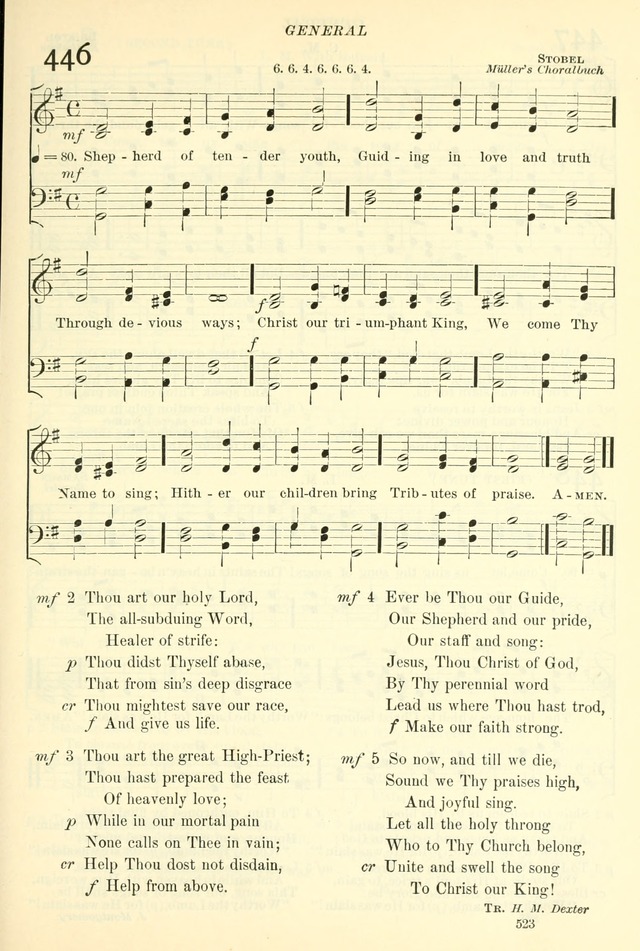 The Church Hymnal: revised and enlarged in accordance with the action of the General Convention of the Protestant Episcopal Church in the United States of America in the year of our Lord 1892. (Ed. B) page 571