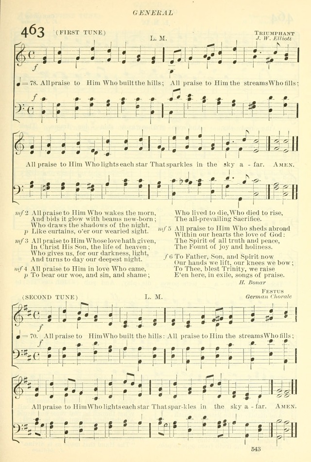 The Church Hymnal: revised and enlarged in accordance with the action of the General Convention of the Protestant Episcopal Church in the United States of America in the year of our Lord 1892. (Ed. B) page 591