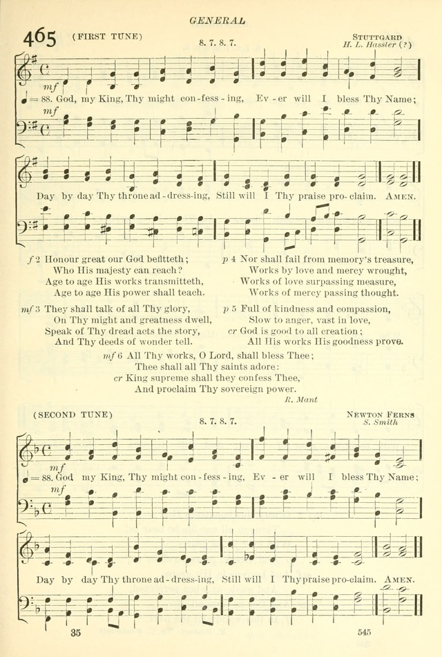 The Church Hymnal: revised and enlarged in accordance with the action of the General Convention of the Protestant Episcopal Church in the United States of America in the year of our Lord 1892. (Ed. B) page 593