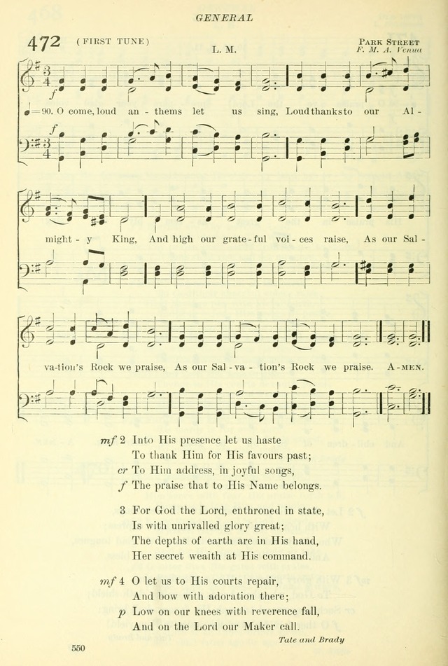 The Church Hymnal: revised and enlarged in accordance with the action of the General Convention of the Protestant Episcopal Church in the United States of America in the year of our Lord 1892. (Ed. B) page 598