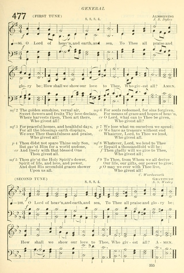 The Church Hymnal: revised and enlarged in accordance with the action of the General Convention of the Protestant Episcopal Church in the United States of America in the year of our Lord 1892. (Ed. B) page 603