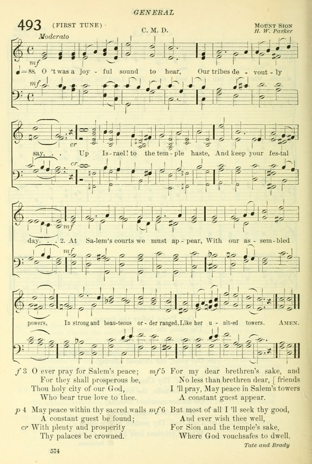 The Church Hymnal: revised and enlarged in accordance with the action of the General Convention of the Protestant Episcopal Church in the United States of America in the year of our Lord 1892. (Ed. B) page 622