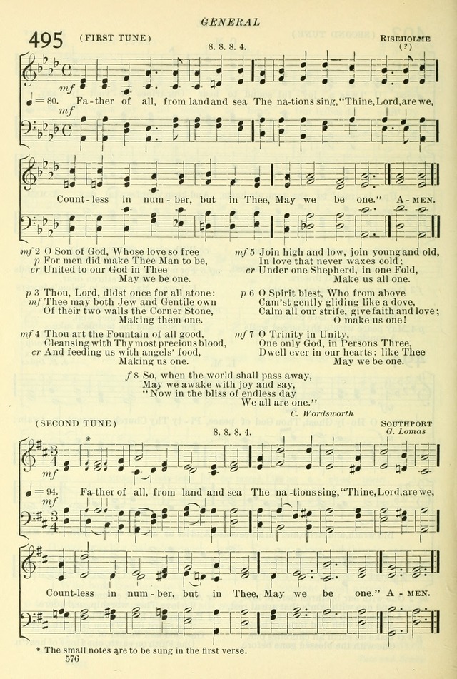 The Church Hymnal: revised and enlarged in accordance with the action of the General Convention of the Protestant Episcopal Church in the United States of America in the year of our Lord 1892. (Ed. B) page 624