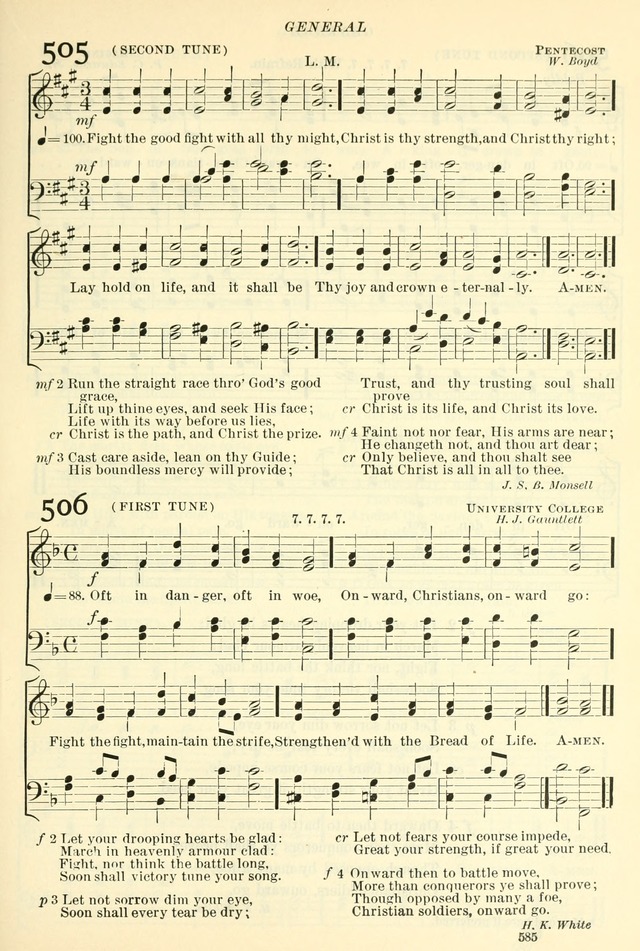 The Church Hymnal: revised and enlarged in accordance with the action of the General Convention of the Protestant Episcopal Church in the United States of America in the year of our Lord 1892. (Ed. B) page 633