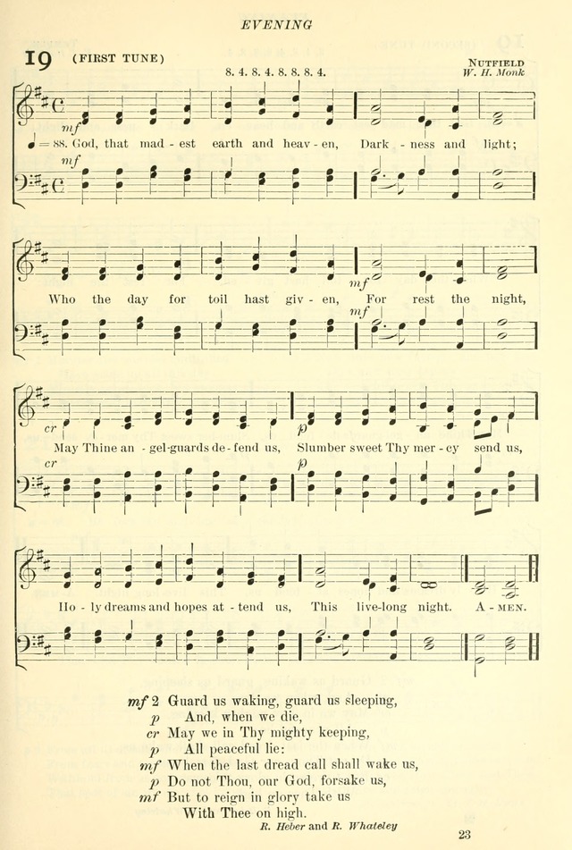 The Church Hymnal: revised and enlarged in accordance with the action of the General Convention of the Protestant Episcopal Church in the United States of America in the year of our Lord 1892. (Ed. B) page 71