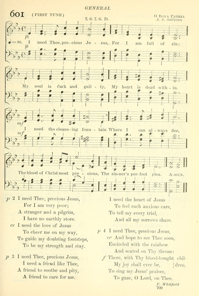 The Church Hymnal: revised and enlarged in accordance with the action of the General Convention of the Protestant Episcopal Church in the United States of America in the year of our Lord 1892. (Ed. B) page 757