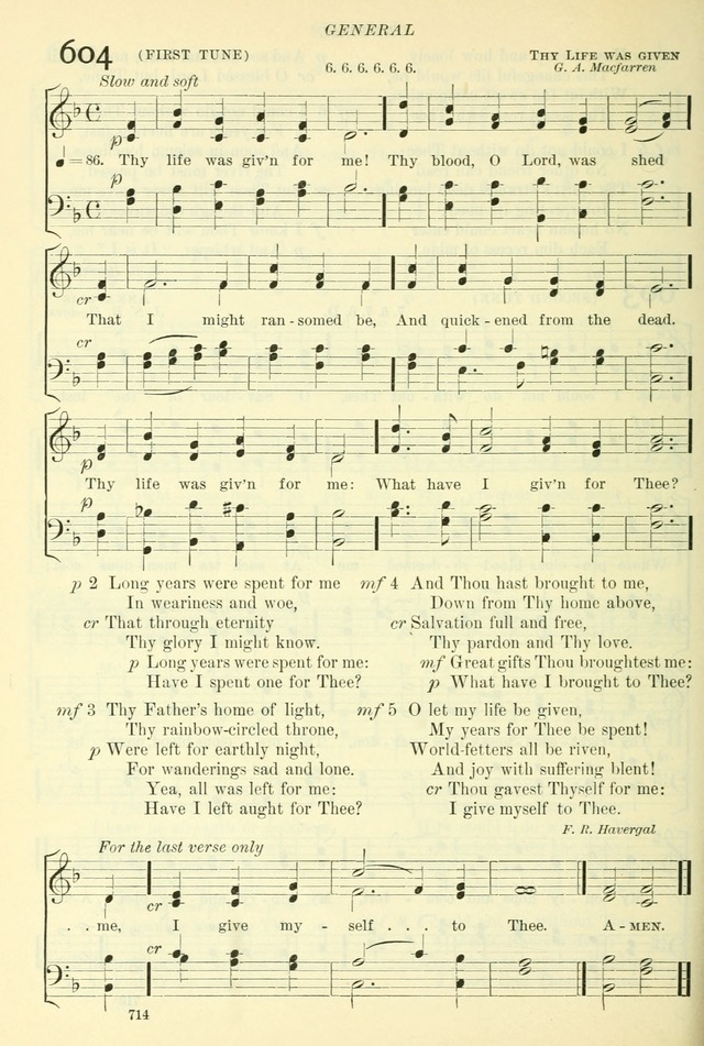 The Church Hymnal: revised and enlarged in accordance with the action of the General Convention of the Protestant Episcopal Church in the United States of America in the year of our Lord 1892. (Ed. B) page 762
