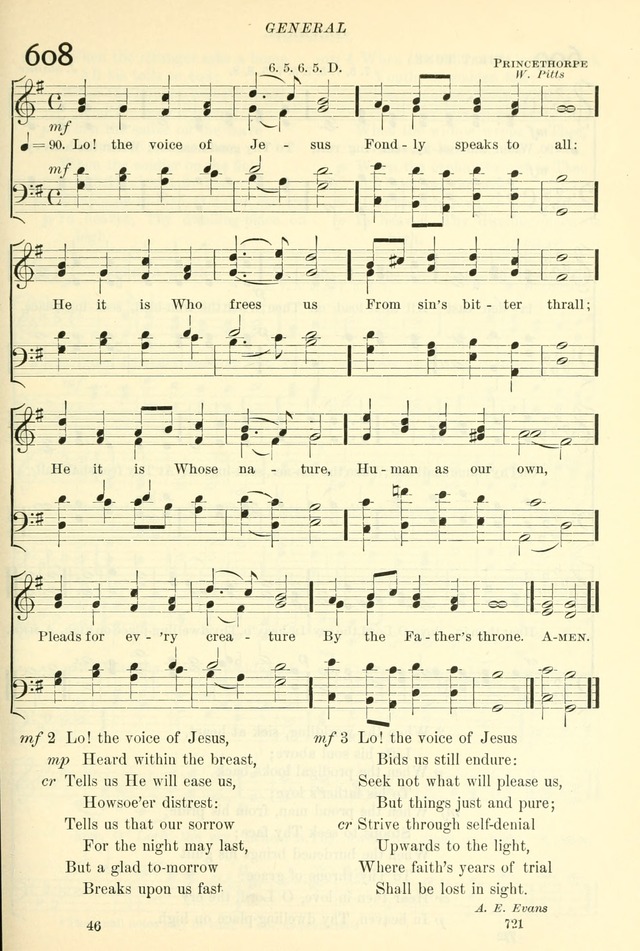 The Church Hymnal: revised and enlarged in accordance with the action of the General Convention of the Protestant Episcopal Church in the United States of America in the year of our Lord 1892. (Ed. B) page 769