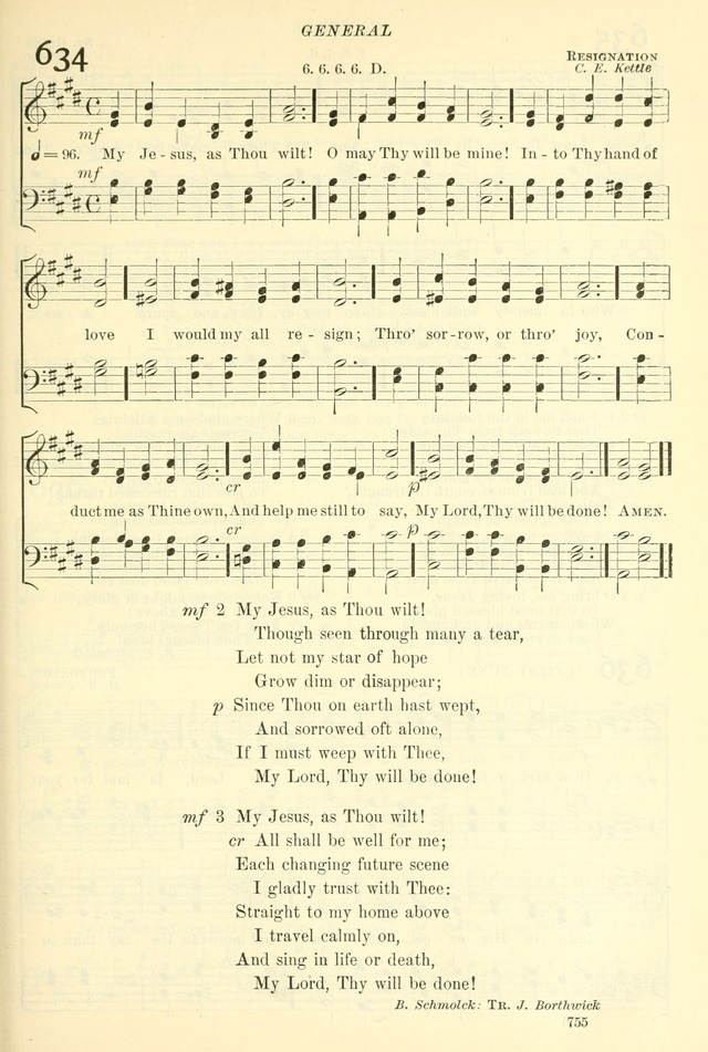 The Church Hymnal: revised and enlarged in accordance with the action of the General Convention of the Protestant Episcopal Church in the United States of America in the year of our Lord 1892. (Ed. B) page 803