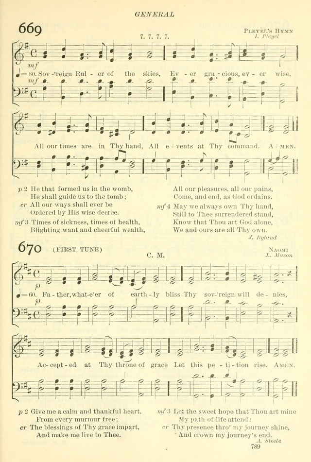 The Church Hymnal: revised and enlarged in accordance with the action of the General Convention of the Protestant Episcopal Church in the United States of America in the year of our Lord 1892. (Ed. B) page 837