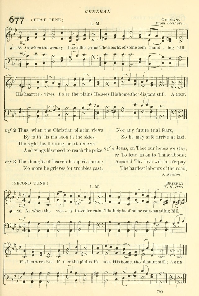 The Church Hymnal: revised and enlarged in accordance with the action of the General Convention of the Protestant Episcopal Church in the United States of America in the year of our Lord 1892. (Ed. B) page 847