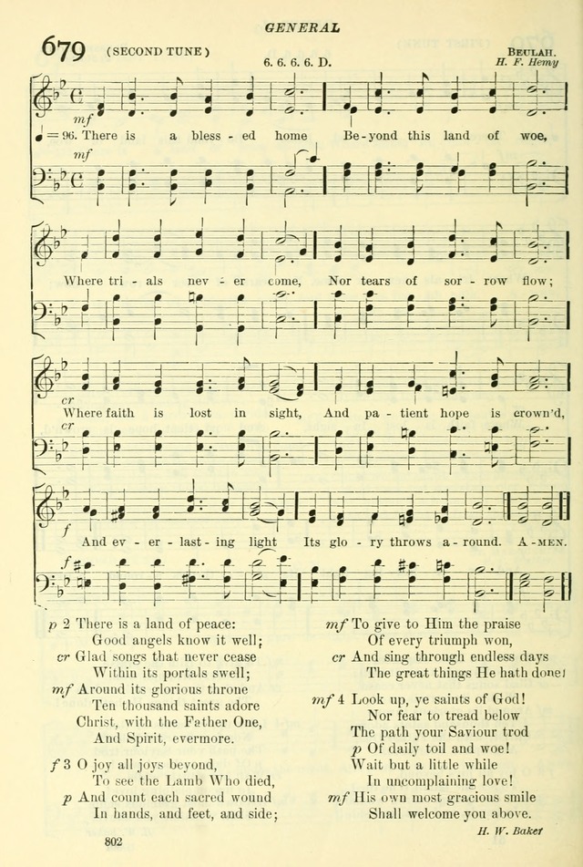 The Church Hymnal: revised and enlarged in accordance with the action of the General Convention of the Protestant Episcopal Church in the United States of America in the year of our Lord 1892. (Ed. B) page 850