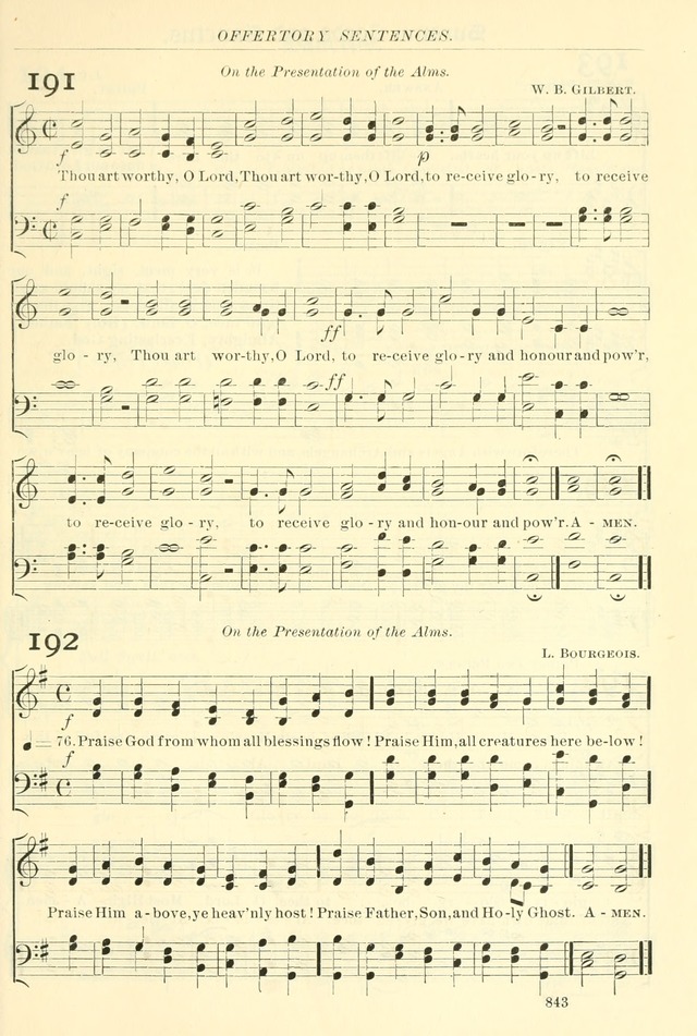 The Church Hymnal: revised and enlarged in accordance with the action of the General Convention of the Protestant Episcopal Church in the United States of America in the year of our Lord 1892. (Ed. B) page 891