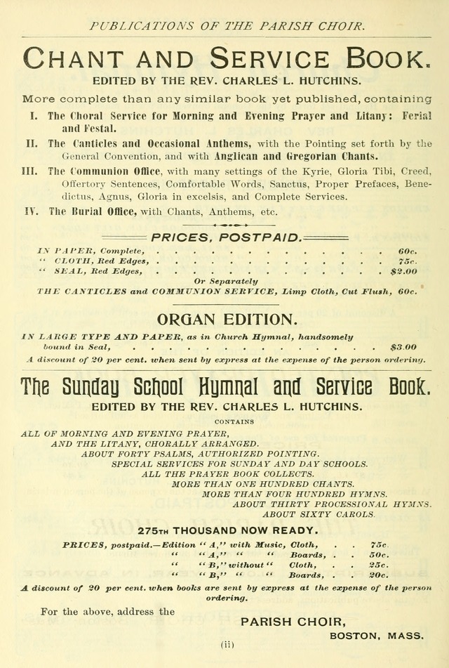 The Church Hymnal: revised and enlarged in accordance with the action of the General Convention of the Protestant Episcopal Church in the United States of America in the year of our Lord 1892. (Ed. B) page 902