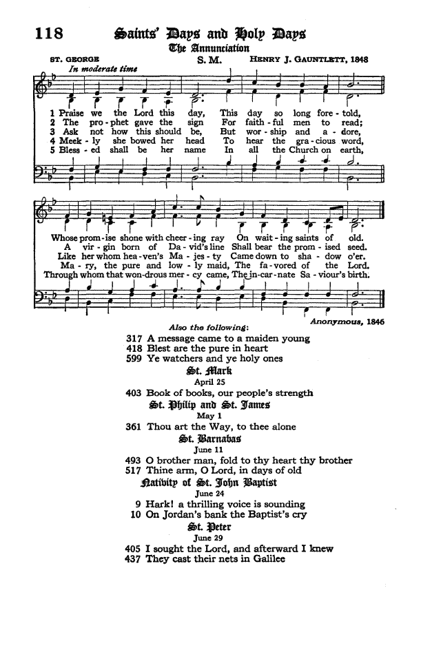 The Hymnal of the Protestant Episcopal Church in the United States of America 1940 page 157