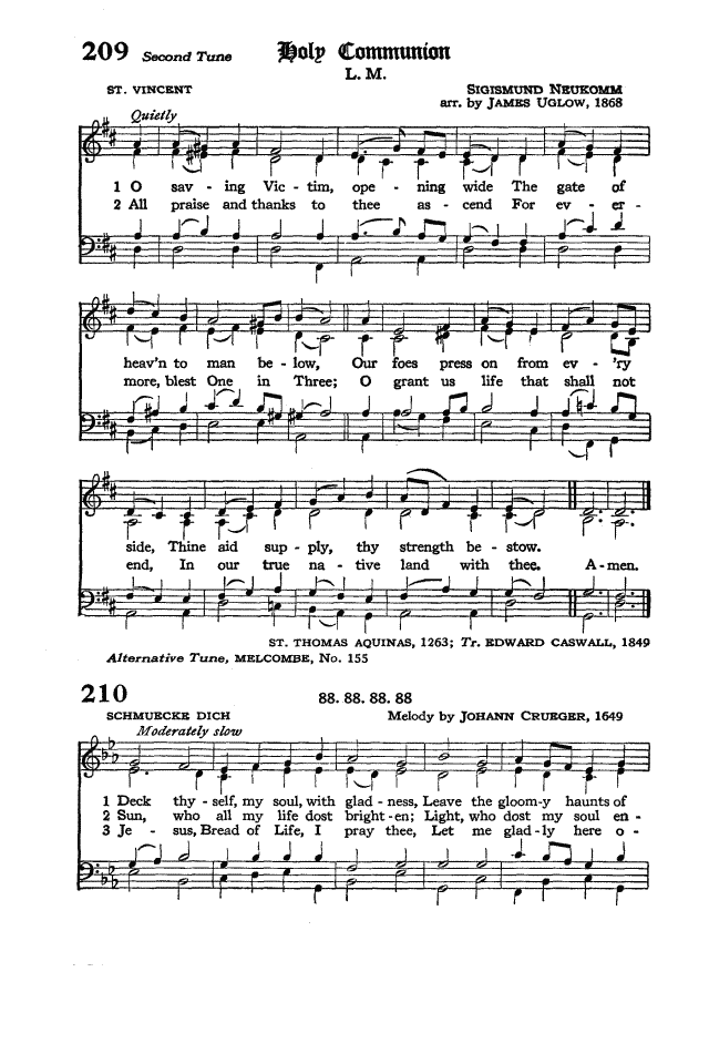 The Hymnal of the Protestant Episcopal Church in the United States of  America 1940 210. Deck thyself, my soul, with gladness | Hymnary.org