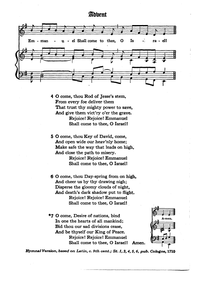 The Hymnal of the Protestant Episcopal Church in the United States of America 1940 page 3
