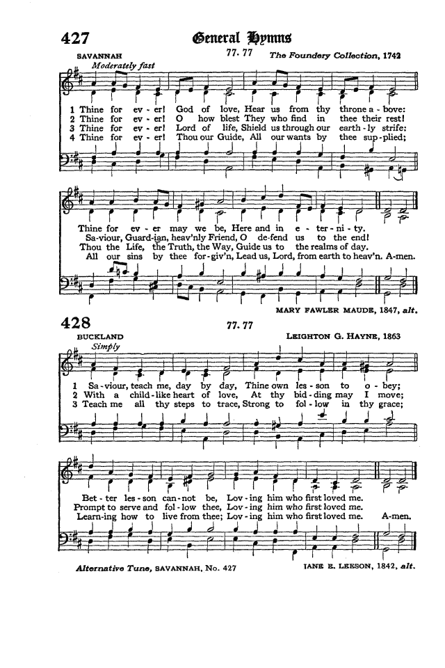 The Hymnal of the Protestant Episcopal Church in the United States of America 1940 page 500