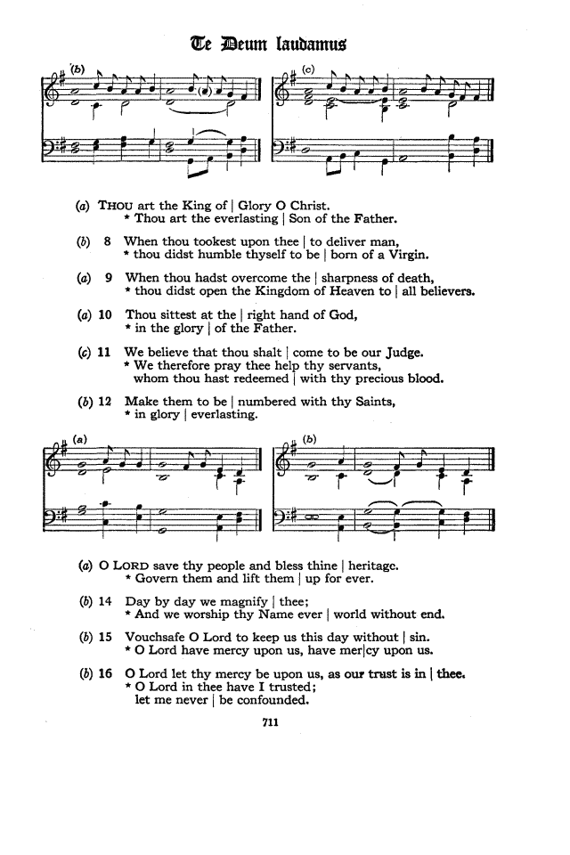 The Hymnal of the Protestant Episcopal Church in the United States of America 1940 page 711