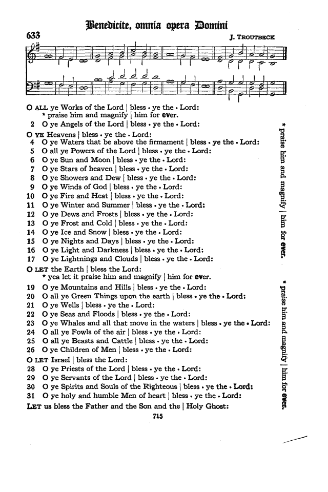The Hymnal of the Protestant Episcopal Church in the United States of America 1940 page 715