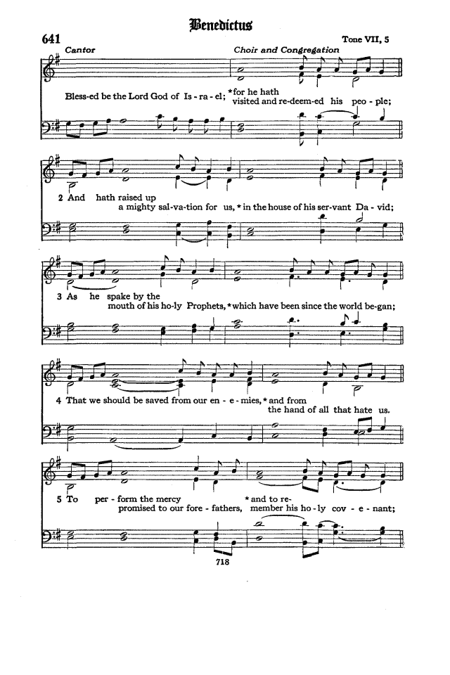 The Hymnal of the Protestant Episcopal Church in the United States of America 1940 page 718