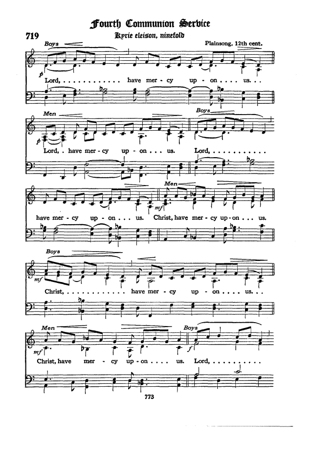 Hymnal (us, 1940)music For Your Church Services