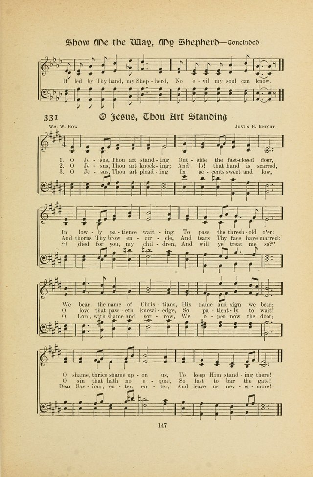 Hymns, Psalms and Gospel Songs: with responsive readings page 147