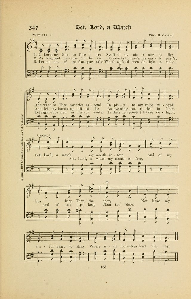 Hymns, Psalms and Gospel Songs: with responsive readings page 163