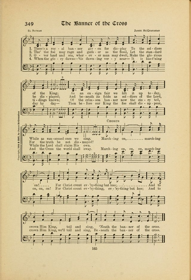 Hymns, Psalms and Gospel Songs: with responsive readings page 165