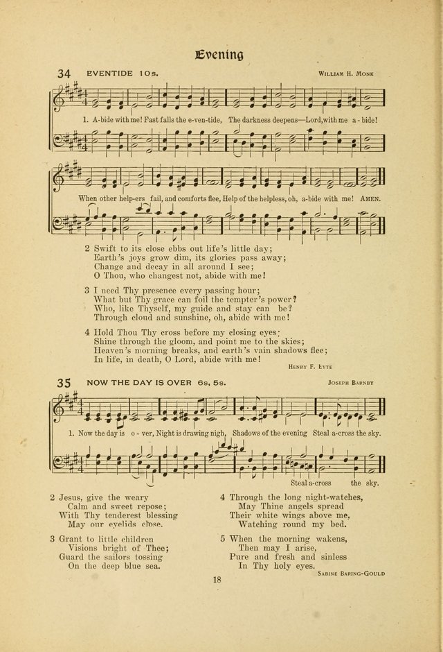Hymns, Psalms and Gospel Songs: with responsive readings page 18