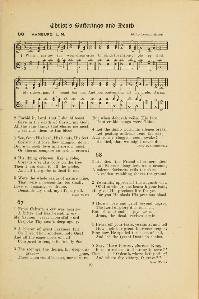 Hymns, Psalms and Gospel Songs: with responsive readings page 29
