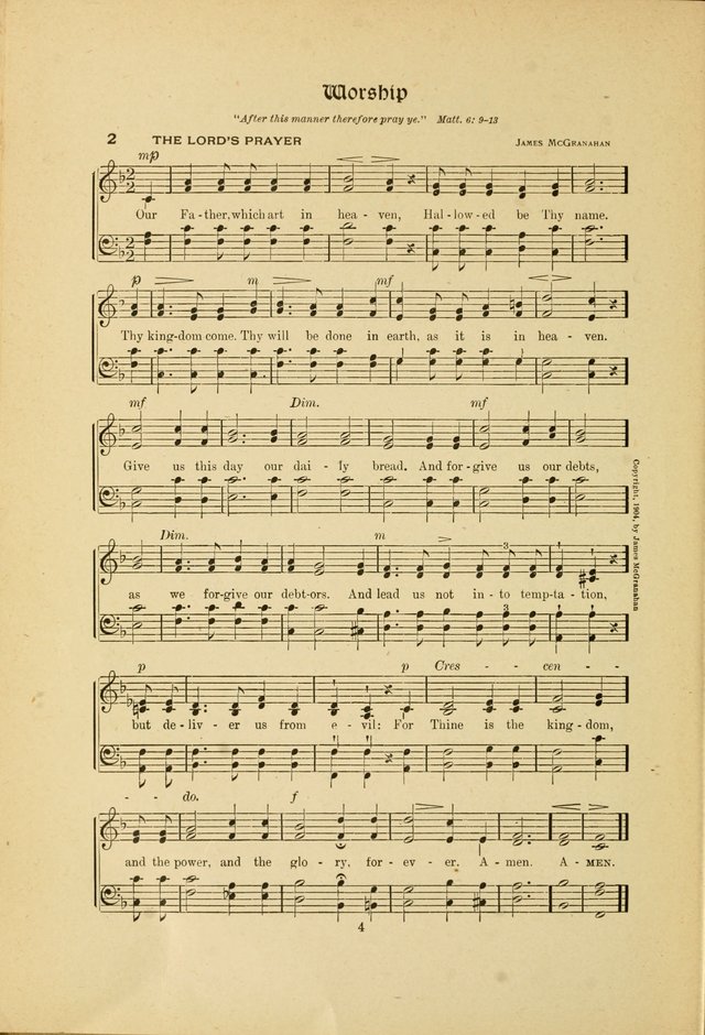 Hymns, Psalms and Gospel Songs: with responsive readings page 4