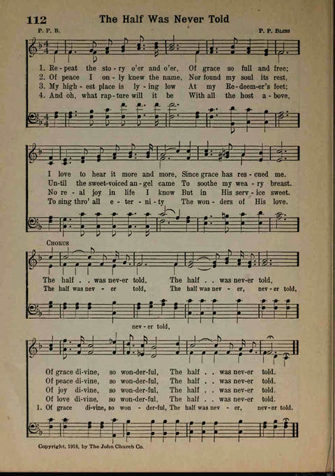 Hymns of Praise Number Two page 112