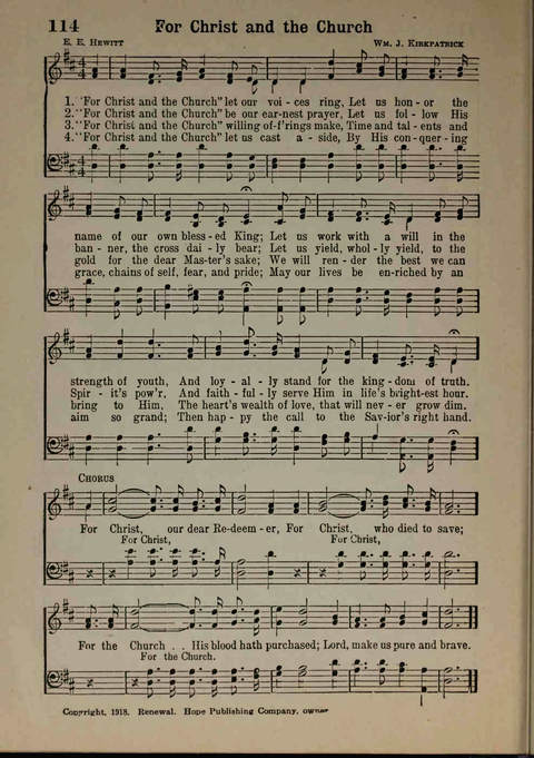 Hymns of Praise Number Two page 114