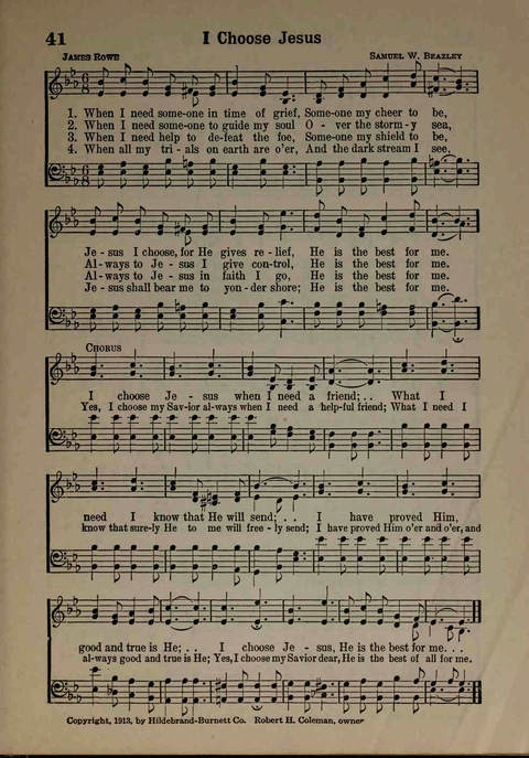 Hymns of Praise Number Two page 41