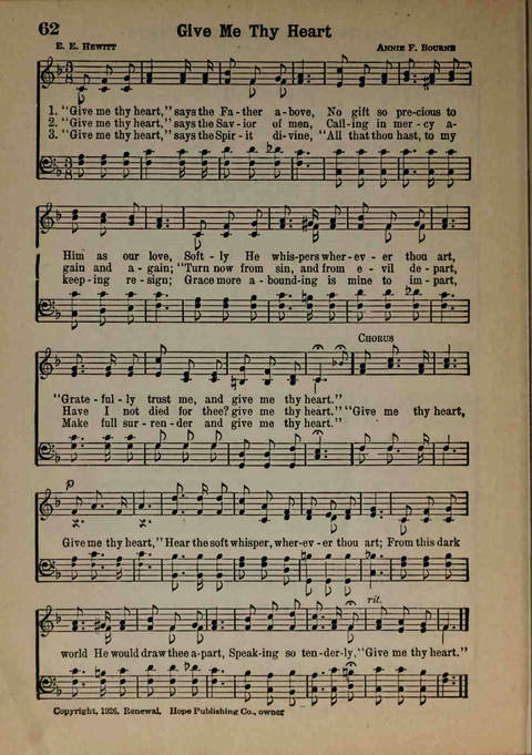 Hymns of Praise Number Two page 62