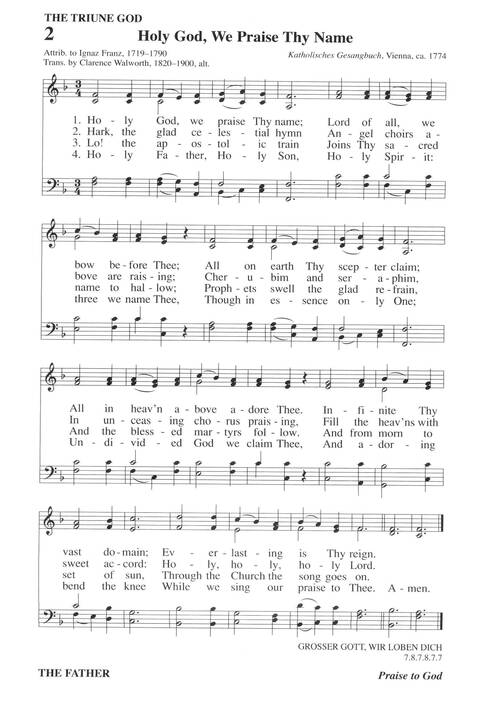 Hymns for a Pilgrim People: a congregational hymnal page 2