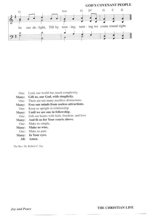 Hymns for a Pilgrim People: a congregational hymnal page 537