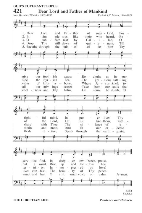 Hymns for a Pilgrim People: a congregational hymnal page 581