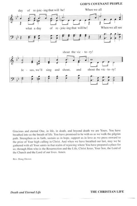 Hymns for a Pilgrim People: a congregational hymnal page 657