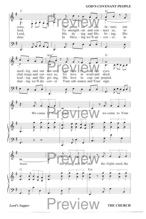 Hymns for a Pilgrim People: a congregational hymnal page 727